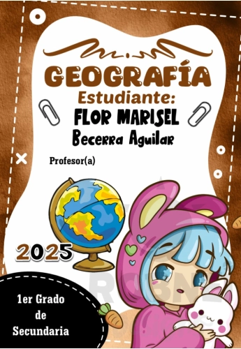 Anime Kawaii Geografia Caratula Marron